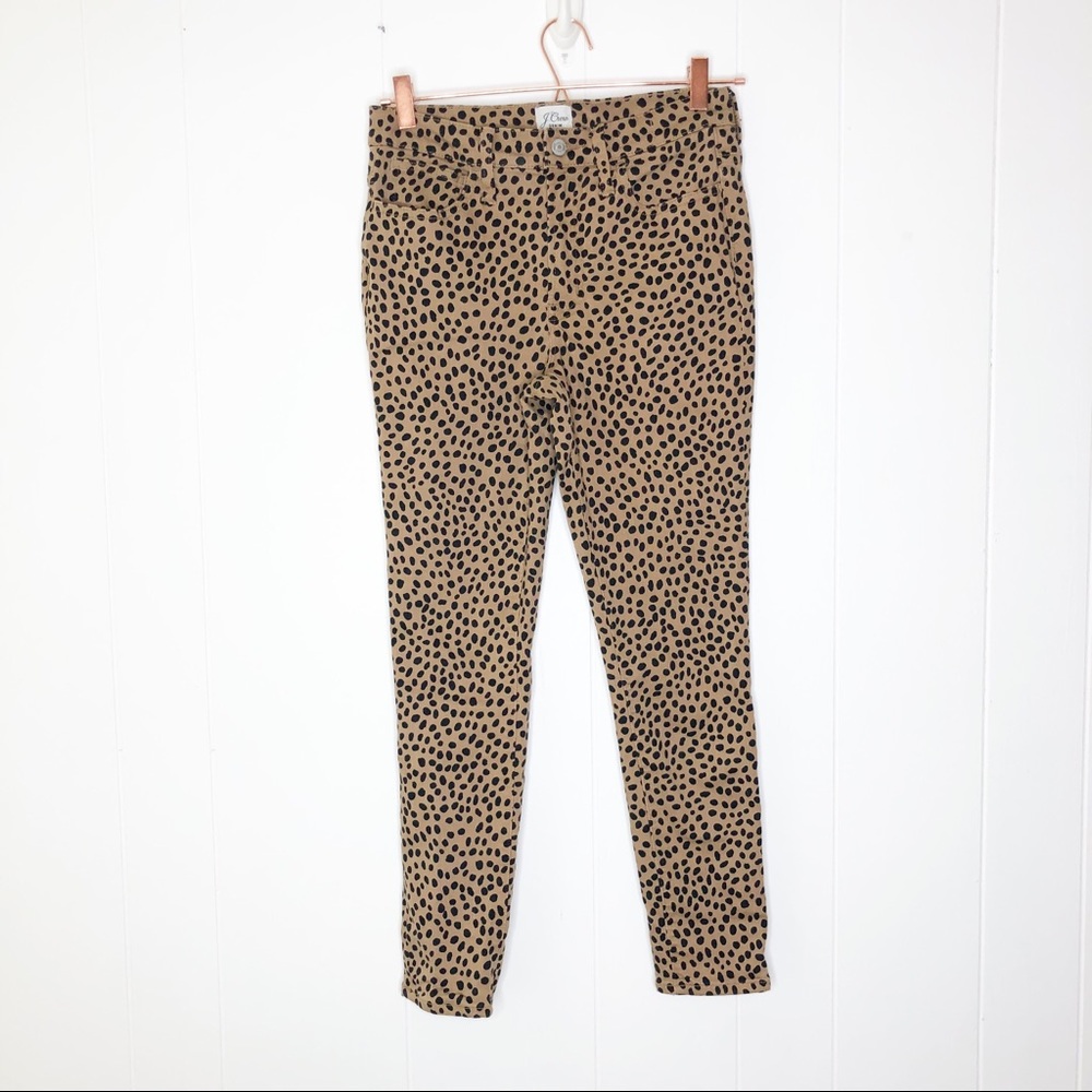 J Crew 9” High Rise Toothpick Jean Leopard Print - Picture 3 of 8